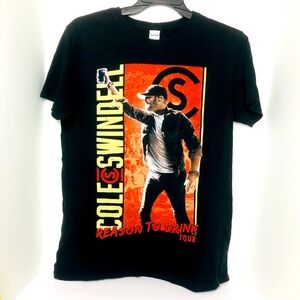 Cole Swindell Shirt Mens Large Country Music Black Concert Reason to Drink Tour